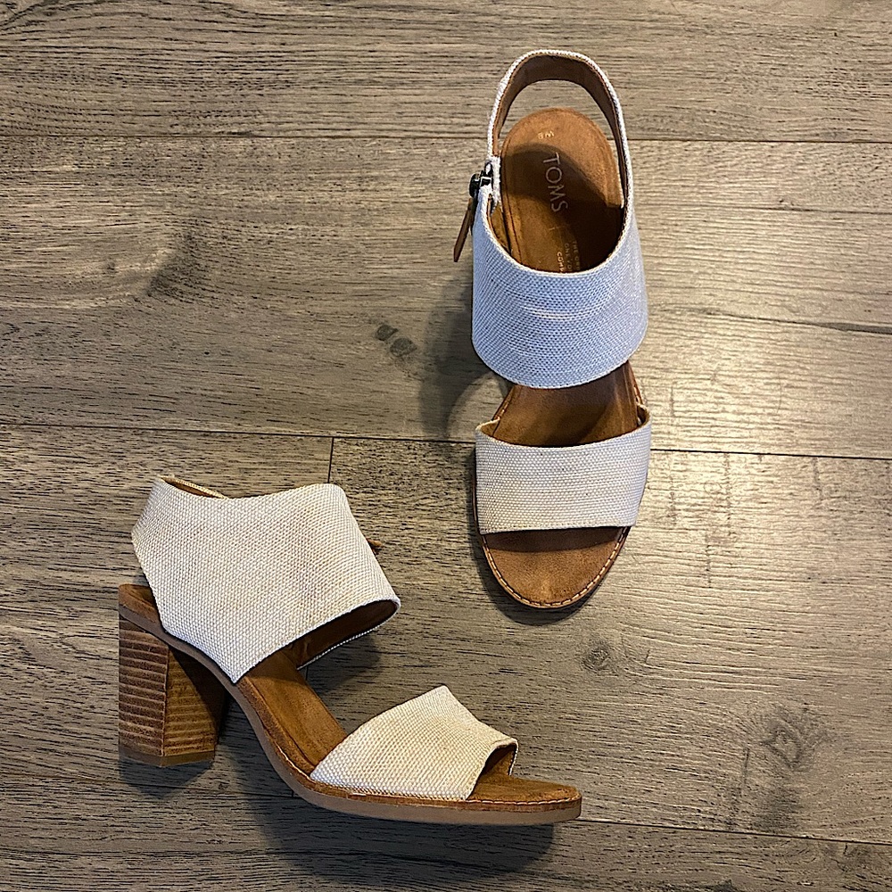 TOMS size 8 heels